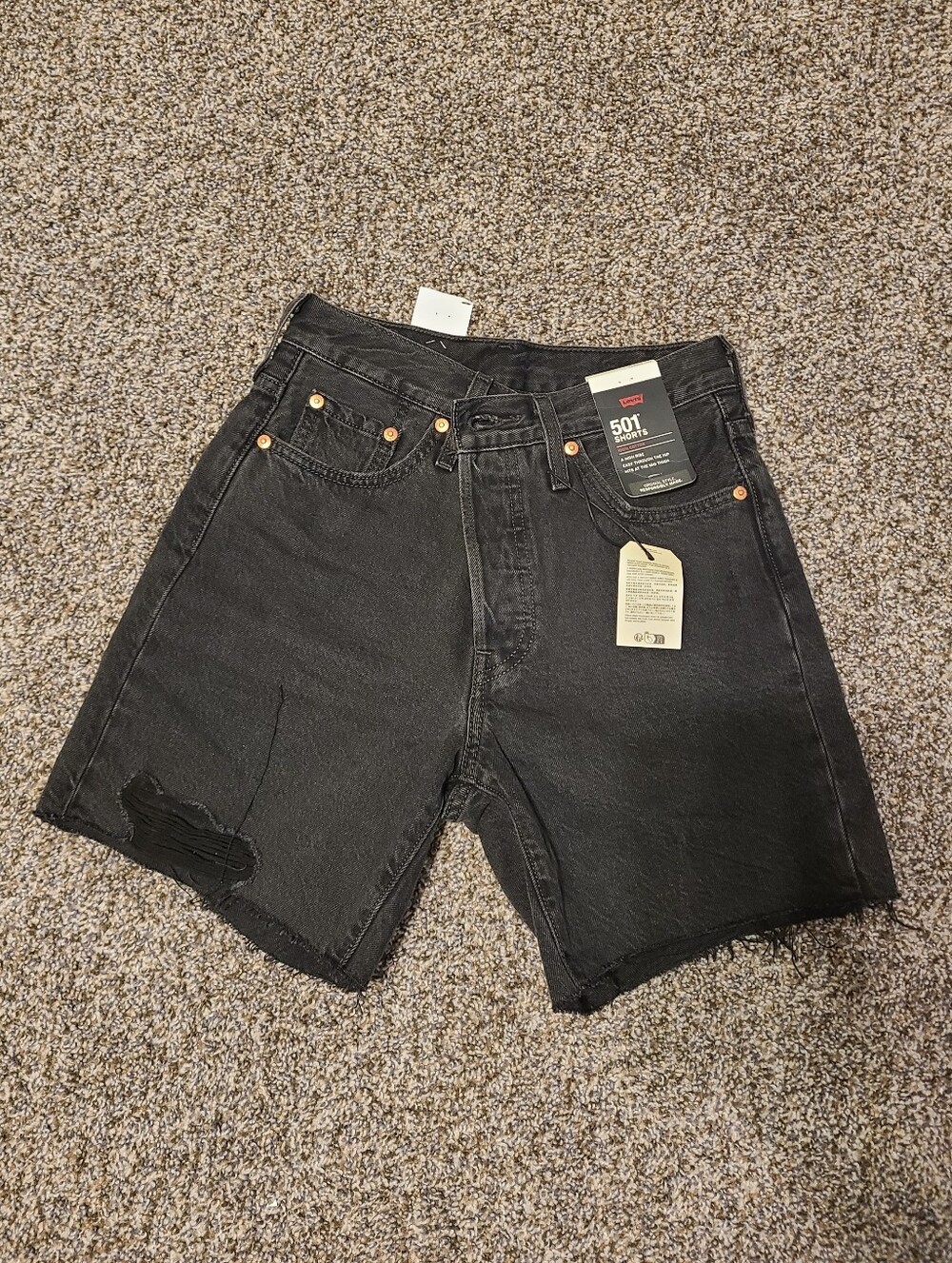 Levi's 501 Shorts Mid Thigh Size 25 Nwt